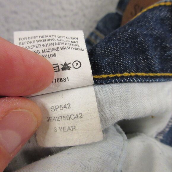 SIMON SPURR Mens Jeans size 32 x 32 Raw Denim Straight Leg Made in USA - Picture 5 of 11